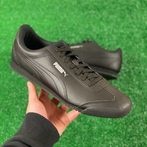 Puma Shoes | Puma Turino FSL Leather Low Top Mens Training Shoe Black 372861-02 New Size 12 | Color: Black/White | Size: 12 | Clutchswag's Closet